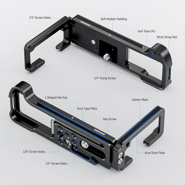 NEEWER CA029L Metal L Plate For Fujifilm X-T4 Camera dans Appareils photo et caméras  à Ville de Montréal - Image 3