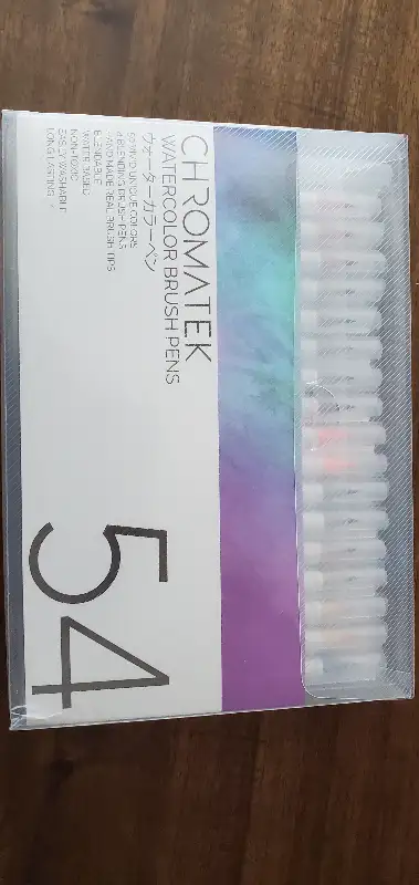 INDIVIDUALLY NAMED & NUMBERED REAL BRUSH TIP WATERCOLOR PENS - flexible handmade paint brush tips. C...