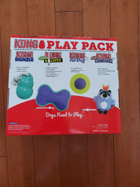 Brand New - KONG Play Pack - 4 pack of different dog toys.