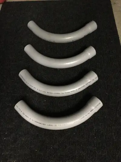Rigid 2" PVC elbows for sale, View more
