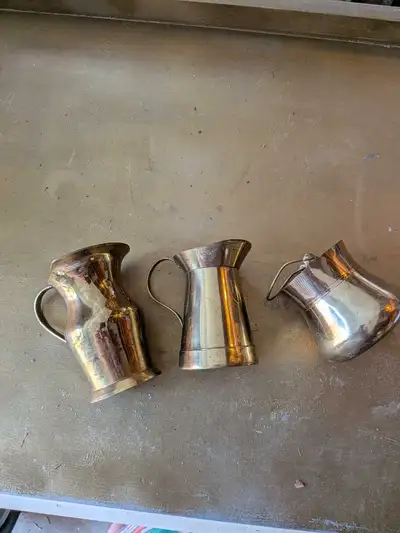 Brass Look Pitchers and Pail!, View more