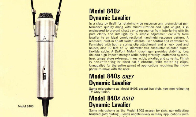 Astatic 840S dynamic lavalier wired microphone in Other in Regina