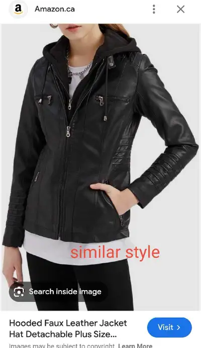 Women Faux Leather Jacket (M), View more