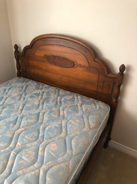 Antique Gibbard full size bed and dresser