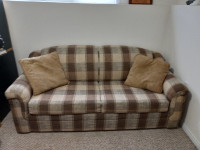 Sofabed,beige and brown