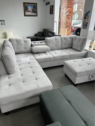 Sectional Sofa with Ottoman, View more