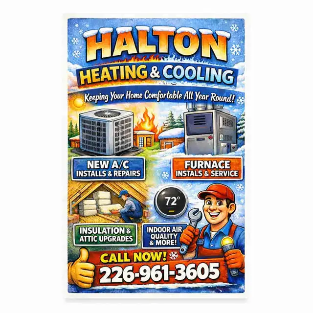 Halton Heating and Cooling in Heating, Ventilation & Air Conditioning in Guelph - Image 2
