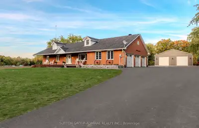Mls #- N12814962 10 Acres with Incredible Workshop & Charming Brick Bungalow! Large 5000 SQ. FT. Det...
