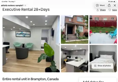 Fully legal Sepetate Entrance 2Br 1bath Modern, tastefully furnished. Cosy , convenient, private wit...