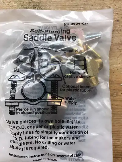 SELF PIERCING SADDLE VALVE, View more
