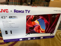 JVC Roku LED TV 43 inch, new in box
