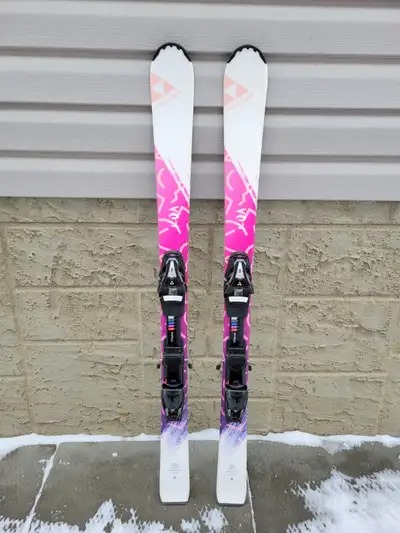Fischer 120cm skis with bindings, View more