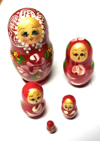 Nesting Dolls, Wooden. $30 each set, $45 for 2 sets, View more