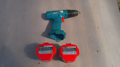 Makita Drill two Ni-Cd batteries, View more