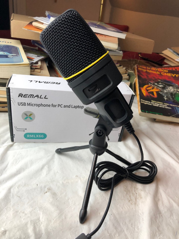 BRAND NEW RMLX66 USB MICROPHONE FOR PC OR LAPTOP #V0437 dans Haut-parleurs, écouteurs et micros  à Ville d’Edmonton