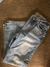 Two pairs: Boys/Teens Distressed Jeans - Size 14/16 (30” inseam)