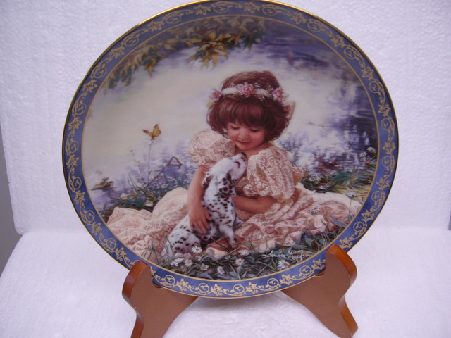 “Puppy Love” By Sandra Kuck Collector Plate in Arts & Collectibles in Dartmouth