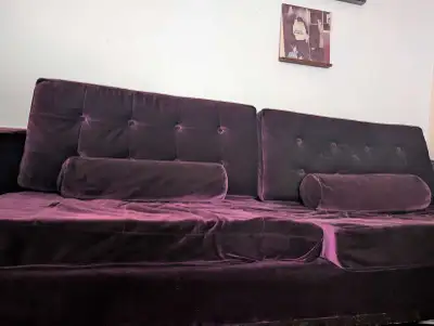 Suede couch, View more