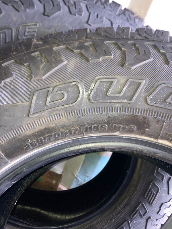 Bridgestone Dueller A/T 265/70R17 115S Tires in Tires & Rims in Thunder Bay - Image 2