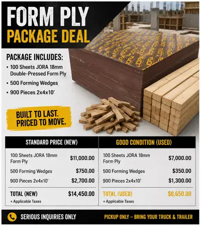 Jora Form Ply Package Deal, View more