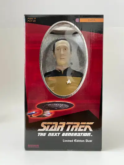 Sideshow Collectibles Limited Edition Star Trek The Next Generation DATA Bust. New in package. Cash...