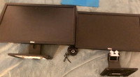 Dell Monitors (“Like New” With Cables) 22 & 25 inches 