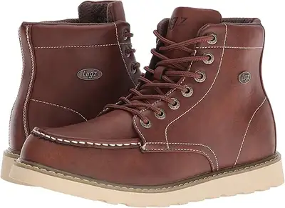 BRAND NEW! Size 9.5 Lugz Roamer Hi Chukka Moc Toe Boots, Mens Brown. First $60 takes em.