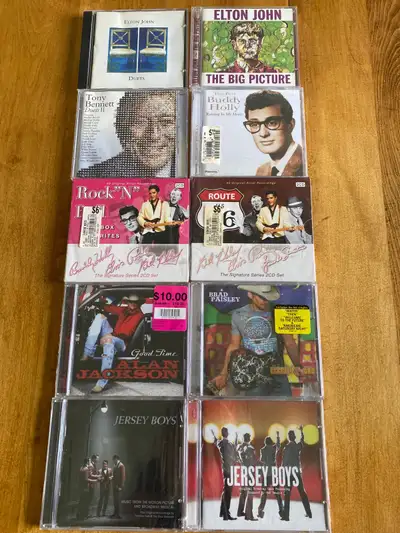 $5.00 each CD Elton John x 2 different ones Tony Bennett Duets The following have never been opened...