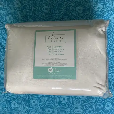 HomeSuite 6pc Queen Size Mink Sheet Set (new in pkg), View more
