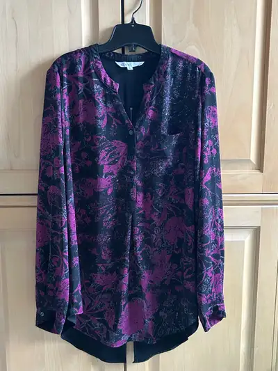 Ladies Blouse, Large, Zipper in Back, Cleo Brand (Brampton), View more