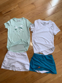 Two Tennis outfits for girl size 8-10 