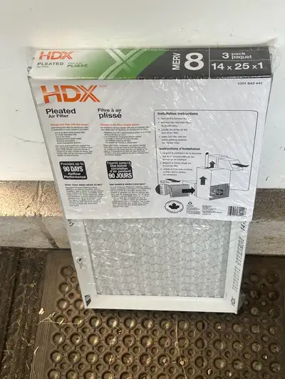 14 x 25 by one furnace filters brand new pack of three won’t fit new furnace Pick up near Millgrove