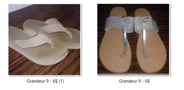 sandales pour femme taille 9 dans Femmes - Chaussures  à Laval/Rive Nord