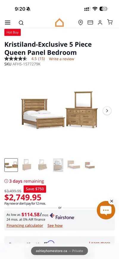 Kristiland-Exclusive 7 Piece Queen Panel Bedroom - NEW, View more