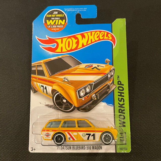 Hot Wheels '71 DATSUN BLUEBIRD 510 WAGON HW WORKSHOP NEW in Toys & Games in Markham / York Region