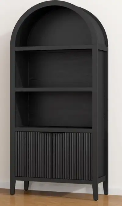 Beautiful Arched Display Cabinet/ Bookcase, 5-Tier, View more