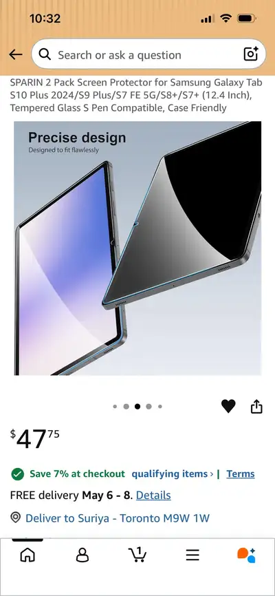 New-SPARIN Tempered Glass screen protector protector S10 /S9 !, View more