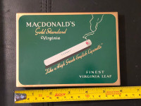  Macdonald's Gold Standard Virginia export vintage cigarette tin