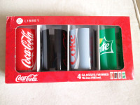 Brandnew in Box Coca Cola Coke Sprite Zero Diet Coke Glasses