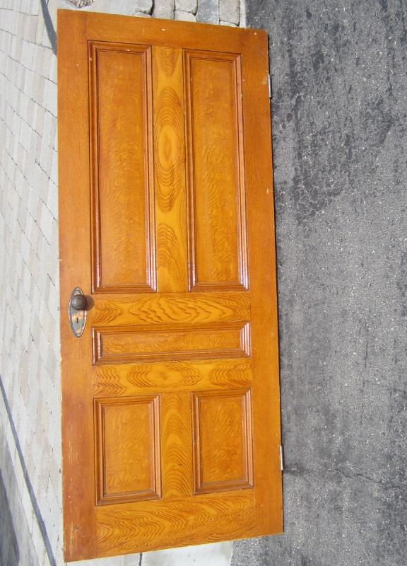 ANTIQUE SOLID WOOD DOOR in Windows, Doors & Trim in Kingston