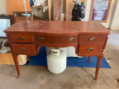 Antique Vanity dresser with mirror, View more