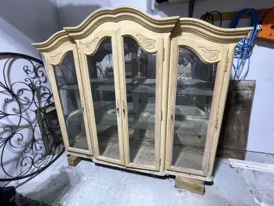 French Provincial Curio Cabinet, View more