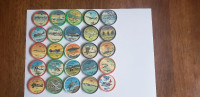 Jello Airplane Coins (25) Different 1960's