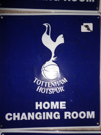 3 NEW Tottenham Hotspur Soccer Club Home Changing Room Signs