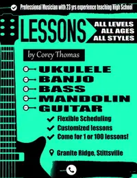 Guitar/Banjo/Mandolin/Ukulele Lessons