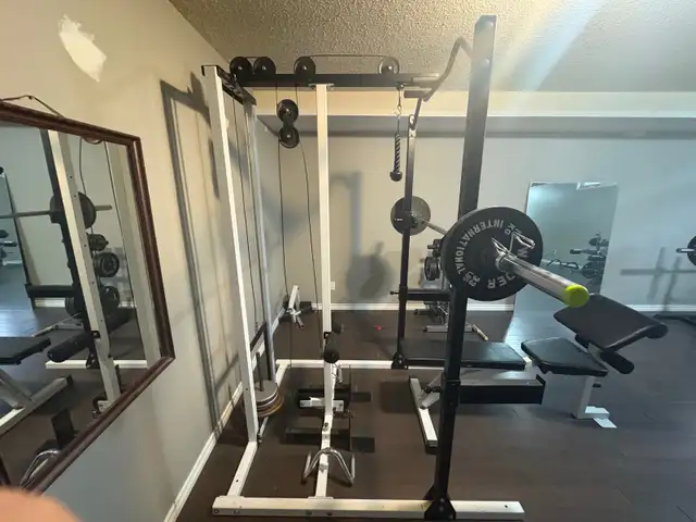 Gym set for sale - universal gym- bench-swat-dumbbells in Exercise Equipment in Kelowna - Image 7