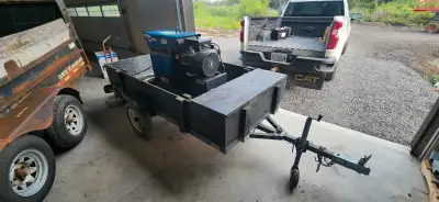 Miller Bobcat 225G gas powered welder/generator mounted on trailer. Only 484.5 hours. Comes with Wel...