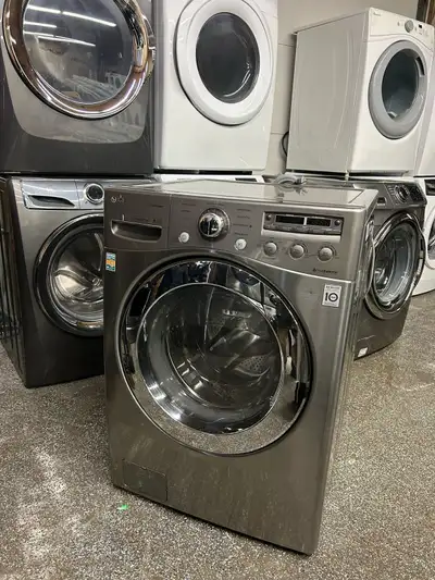 LG washer working perfectly fine no issues., View more
