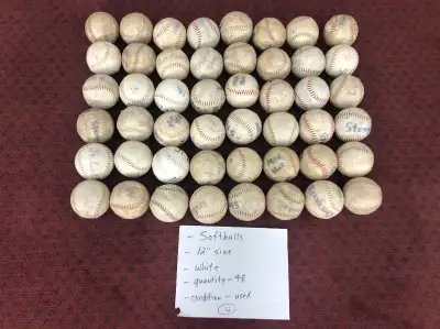 SOFTBALLS, SOFTBALLS, SOFTBALLS (NEW AND USED), View more