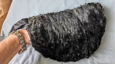 Vintage Women's Black Fur Muff/Purse, View more
